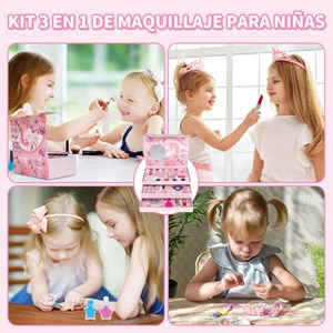 اسباب بازی ست لوازم آرایشی سه طبقه طرح یونیکورن unicorn makeup box_اسباب بازی اکسسوری